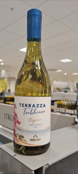 Italienskt Terazza mousserande vin gott till fet fisk